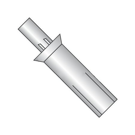 NEWPORT FASTENERS Drive Pin Rivet, Countersunk Head, 3/16 in Dia., 1 in L, Aluminum Body, 1000 PK 787744